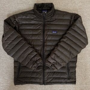 *SOLD* PATAGONIA Men's Down Sweater Jacket Brown Size Medium MSRP $279